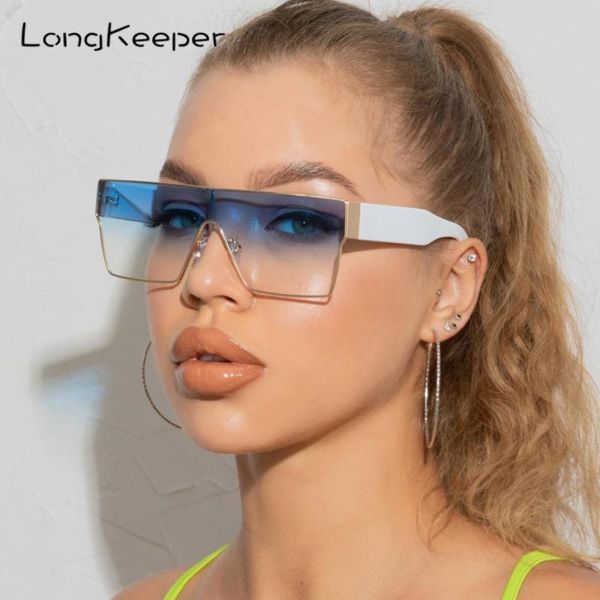 sunglasses oversized square women trendy flat glasses men gradient shades uv400 lunette de soleil femme, White;black
sunglasses oversized square women trendy flat glasses men gradient shades uv400 lunette de soleil femme, White;black