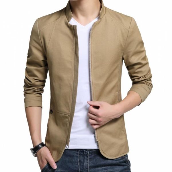 women's jackets mens coat stand collar jacket casual business slim fit cotton blend fashion e20, Black;brown
women's jackets mens coat stand collar jacket casual business slim fit cotton blend fashion e20, Black;brown