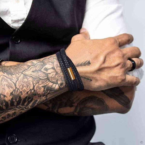 men's bracelet men leather weave s male wrap black man jewelry present for boyfriend husband gift with 24 inch, Golden;silver
men's bracelet men leather weave s male wrap black man jewelry present for boyfriend husband gift with 24 inch, Golden;silver