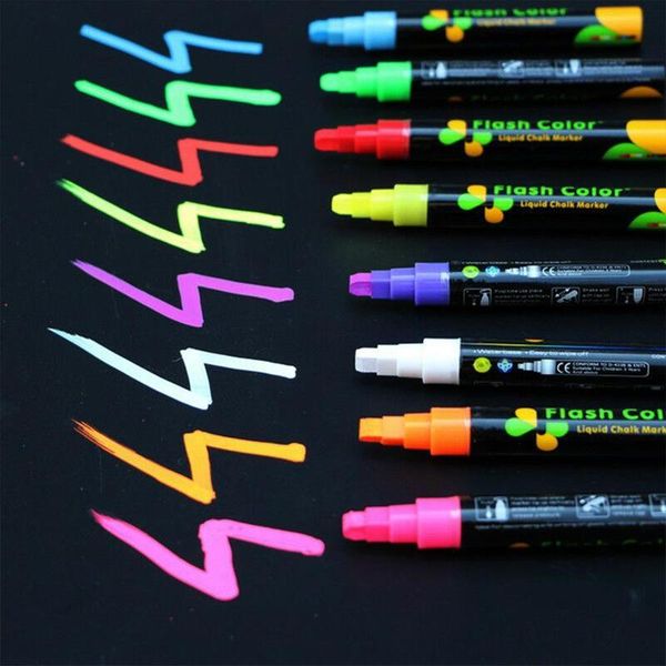 highlighters 1 pieces creative flash color erasables highlighter for fluorescent plate write penss liquid chalk marker stationery supplies, Black;red
highlighters 1 pieces creative flash color erasables highlighter for fluorescent plate write penss liquid chalk marker stationery supplies, Black;red
