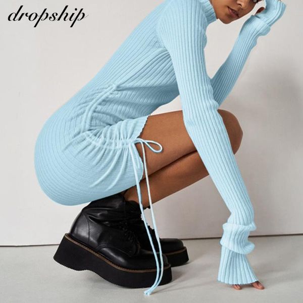 casual dresses fall winter mini sweater dress bodycon long sleeve for women solid white black turtleneck drawstring lace up, Black;gray
casual dresses fall winter mini sweater dress bodycon long sleeve for women solid white black turtleneck drawstring lace up, Black;gray