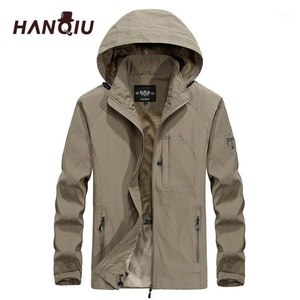 men's jackets hanqiu brand waterproof jacket men loose hooded windproof solid coat male outwear tactical, Black;brown
men's jackets hanqiu brand waterproof jacket men loose hooded windproof solid coat male outwear tactical, Black;brown