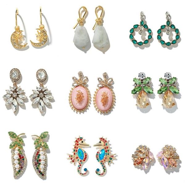 style colorful rhinestone gem hippocampus stud earrings for women fashion earring jewelry brincos, Golden;silver
style colorful rhinestone gem hippocampus stud earrings for women fashion earring jewelry brincos, Golden;silver