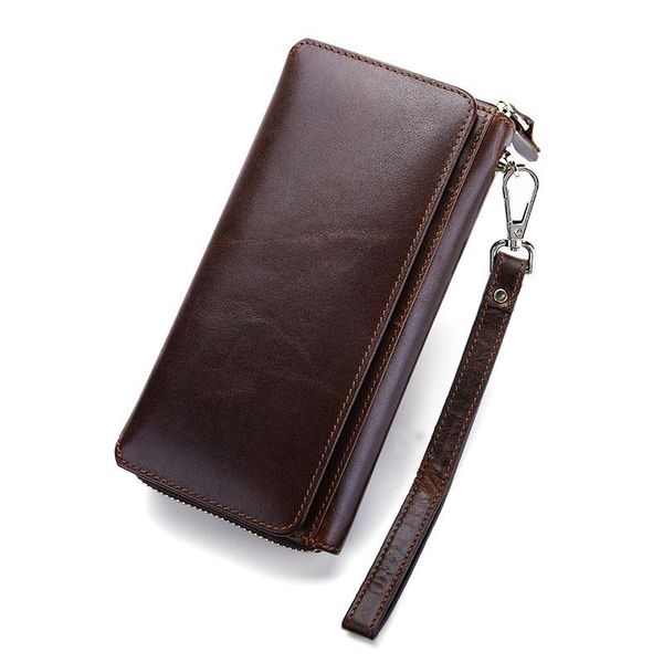 wallets vintage wallet genuine leather men man fashion zipper clutch card holder male's walletes, Red;black
wallets vintage wallet genuine leather men man fashion zipper clutch card holder male's walletes, Red;black