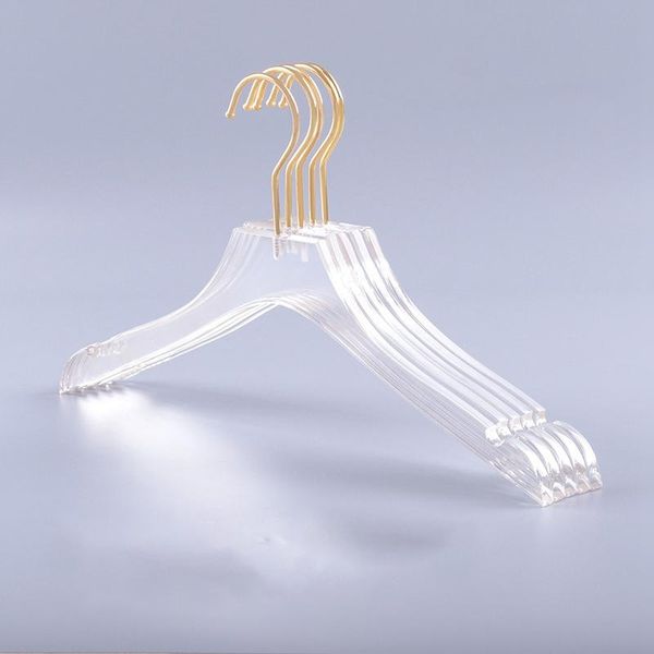 hangers & racks 10 pcs clear acrylic clothes hanger with gold hook, transparent shirts dress notches for lady kids s
hangers & racks 10 pcs clear acrylic clothes hanger with gold hook, transparent shirts dress notches for lady kids s