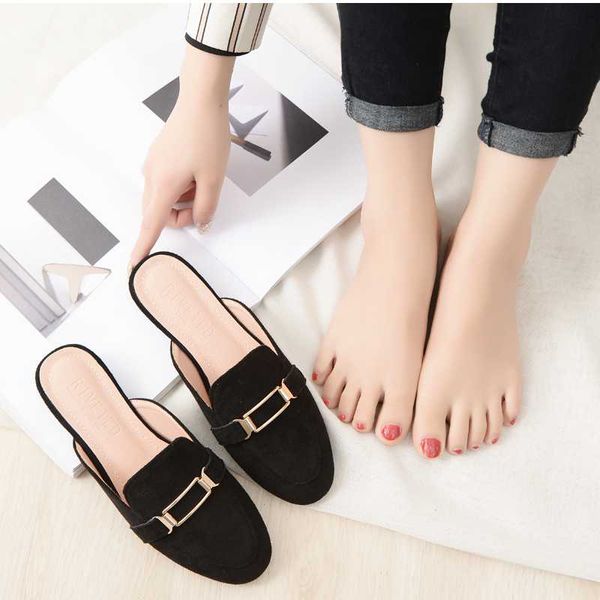 ladies winter lazy slippers black suede low heel slides womens mules shoes platform home female pumps footwear flip flops
ladies winter lazy slippers black suede low heel slides womens mules shoes platform home female pumps footwear flip flops