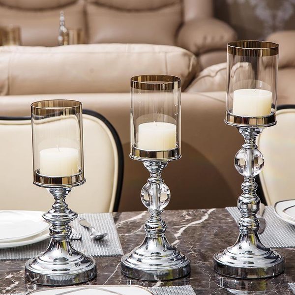 candle holders luxury table soft decoration european-style candlelight dinner crystal metal holder 
candle holders luxury table soft decoration european-style candlelight dinner crystal metal holder