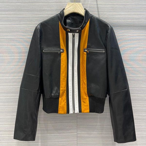 women's jackets 2021 high-end panelled color 100% sheepskin jacket women stand collar long sleeve zip-up tight waist coat lady, Black;brown
women's jackets 2021 high-end panelled color 100% sheepskin jacket women stand collar long sleeve zip-up tight waist coat lady, Black;brown