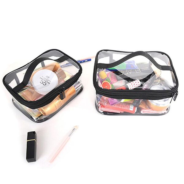 clear transparent pvc travel cosmetic makeup toiletry wash bag pouch zipper bags & cases 
clear transparent pvc travel cosmetic makeup toiletry wash bag pouch zipper bags & cases