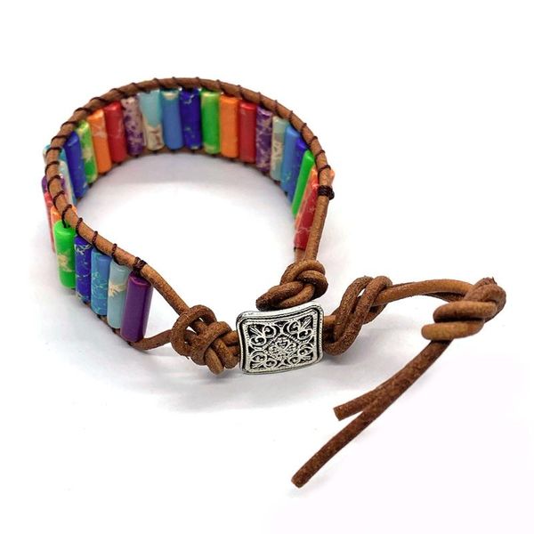 beaded, strands chakra bracelet jewelry handmade multi color natural stone tube beads imperial woven couples bracelets gifts, Black
beaded, strands chakra bracelet jewelry handmade multi color natural stone tube beads imperial woven couples bracelets gifts, Black