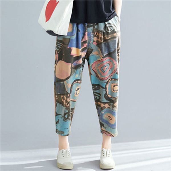 women's jeans summer arts style women elastic waist loose ankle-length pants vintage print cotton casual harem plus size m622 qjjv, Blue
women's jeans summer arts style women elastic waist loose ankle-length pants vintage print cotton casual harem plus size m622 qjjv, Blue