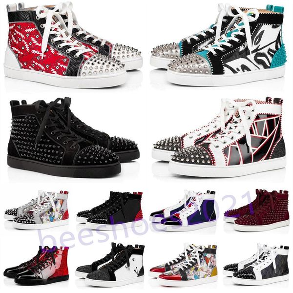 mens casual shoes women outdoor red bottoms shoe studded spikes loafers sneakers suede leather flats couples ttrainers des chaussures b9, Black
mens casual shoes women outdoor red bottoms shoe studded spikes loafers sneakers suede leather flats couples ttrainers des chaussures b9, Black