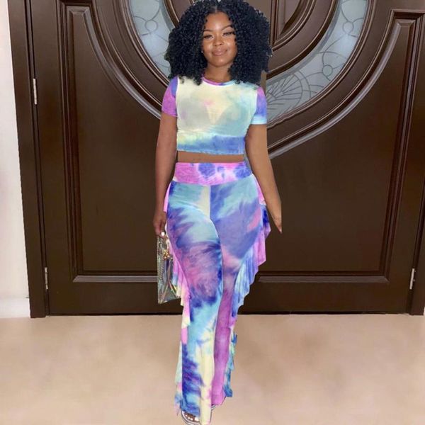 women's two piece pants 2021 novelty chic design 2pcs women set summer print o-neck casual, White
women's two piece pants 2021 novelty chic design 2pcs women set summer print o-neck casual, White