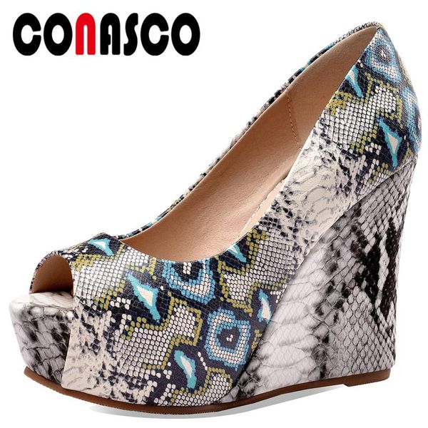 dress shoes conasco sheepskin women wedding party casual wedges heel peep toe shallow fashion mature woman, Black
dress shoes conasco sheepskin women wedding party casual wedges heel peep toe shallow fashion mature woman, Black