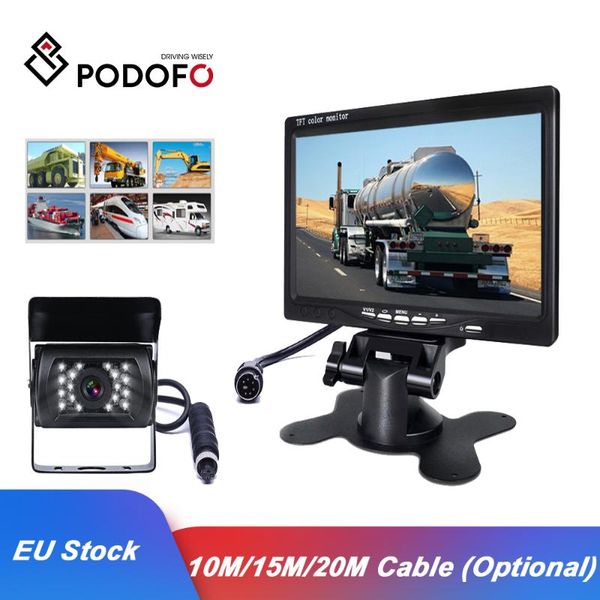 car video podofo monitors 7" tft lcd display rear view 4-pin connector vehicle reverse backup camera for rv caravan trailers campers
car video podofo monitors 7" tft lcd display rear view 4-pin connector vehicle reverse backup camera for rv caravan trailers campers