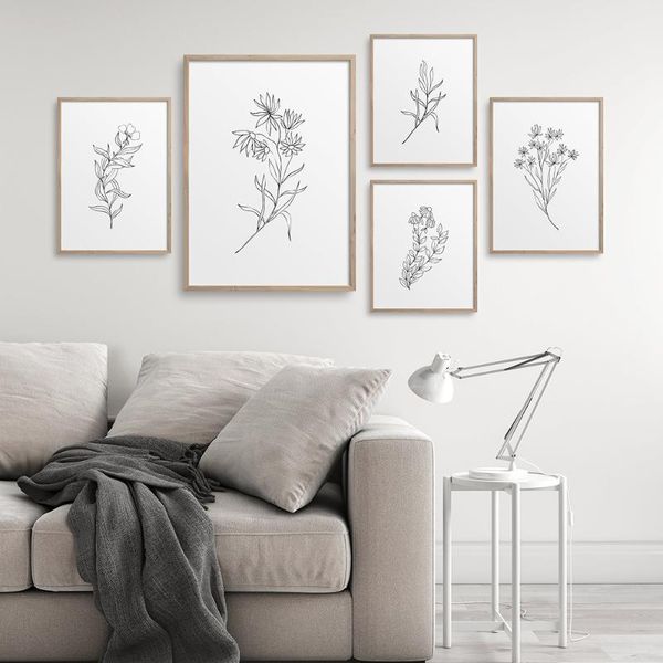 paintings minimalist flower gallery wall art canvas painting botanical line one black white drawing posters boho print home decor
paintings minimalist flower gallery wall art canvas painting botanical line one black white drawing posters boho print home decor