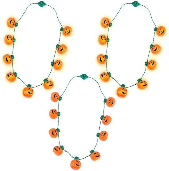 chokers 2 pack led light up halloween pumpkin lantern necklace for women holiday party favors, Golden;silver
chokers 2 pack led light up halloween pumpkin lantern necklace for women holiday party favors, Golden;silver