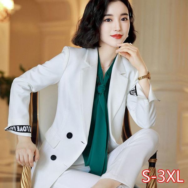 women's suits & blazers 2021 office work blazer of ol women pants suit jackets with trouser two pieces set white green, White;black
women's suits & blazers 2021 office work blazer of ol women pants suit jackets with trouser two pieces set white green, White;black