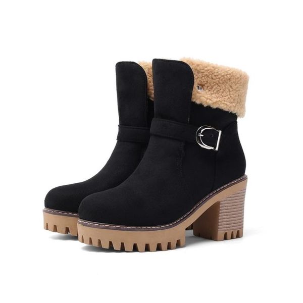 boots fashion women botas mujer winter fur big size 34-43 round toe buckle ankel casual high heels 9 cm shoes 2010, Black
boots fashion women botas mujer winter fur big size 34-43 round toe buckle ankel casual high heels 9 cm shoes 2010, Black