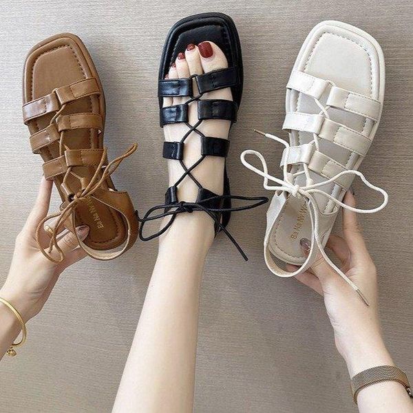 sandals women 2021 summer shoes for shoe gladiator female pu fabric soft leather ladies sandalias lace-up flat, Black
sandals women 2021 summer shoes for shoe gladiator female pu fabric soft leather ladies sandalias lace-up flat, Black