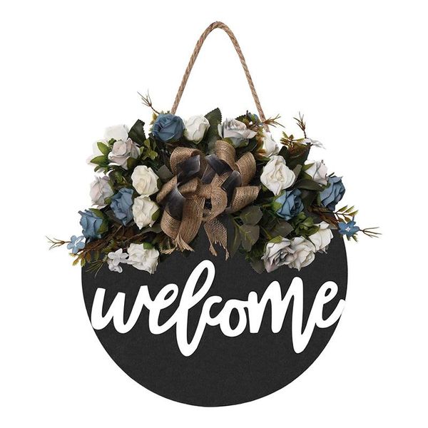 welcome sign front door round wood hanging for farmhouse porch decoration decorative flowers & wreaths
welcome sign front door round wood hanging for farmhouse porch decoration decorative flowers & wreaths