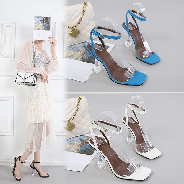 jelly sandals crystal open toed high heels women transparent heel slippers pumps 9cm big size 45 46, Black
jelly sandals crystal open toed high heels women transparent heel slippers pumps 9cm big size 45 46, Black