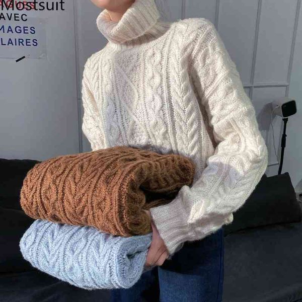turtleneck twisted knitted warm pullover sweater women winter long sleeve solid fashion casual ladies jumpers femme 210518, White;black
turtleneck twisted knitted warm pullover sweater women winter long sleeve solid fashion casual ladies jumpers femme 210518, White;black