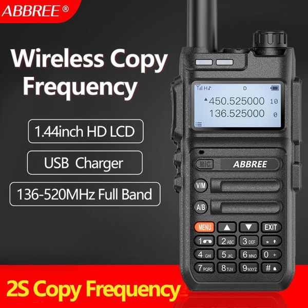 walkie talkie abbree ar-f5 automatic scan frequency wireless copy 136-520mhz full band 10w high power two way radio
walkie talkie abbree ar-f5 automatic scan frequency wireless copy 136-520mhz full band 10w high power two way radio