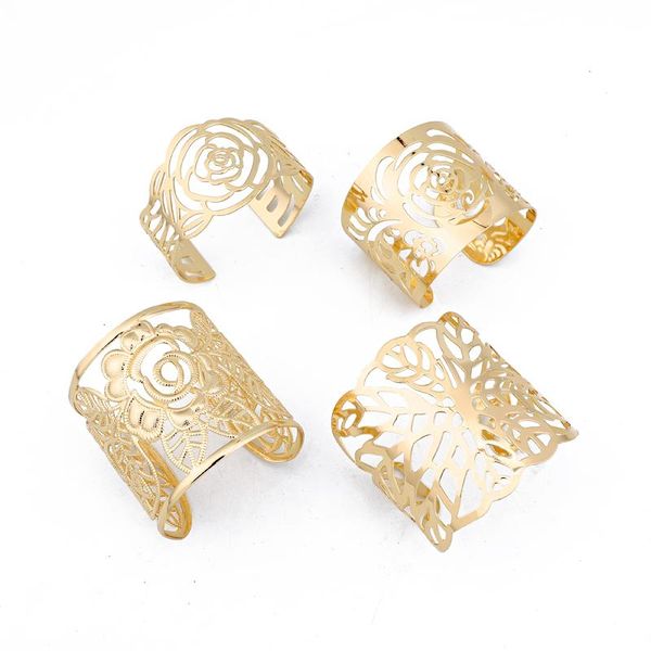 charm bracelets dayoff tibetan big wide open bangles for women punk vintage carved rose hollow jewelry accessories b109, Golden;silver
charm bracelets dayoff tibetan big wide open bangles for women punk vintage carved rose hollow jewelry accessories b109, Golden;silver