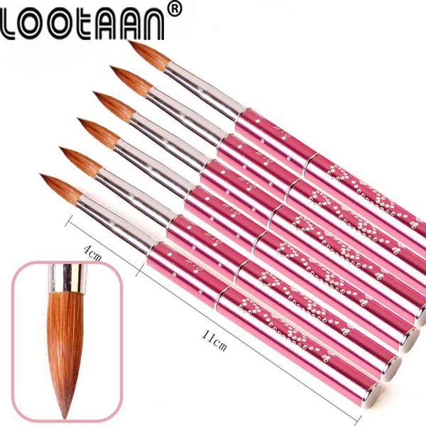nail brushes lootaan 1/10pcs #6#8 art kolinsky sable brush pink metal crystal acrylic uv gel polish manicure tools, Yellow
nail brushes lootaan 1/10pcs #6#8 art kolinsky sable brush pink metal crystal acrylic uv gel polish manicure tools, Yellow