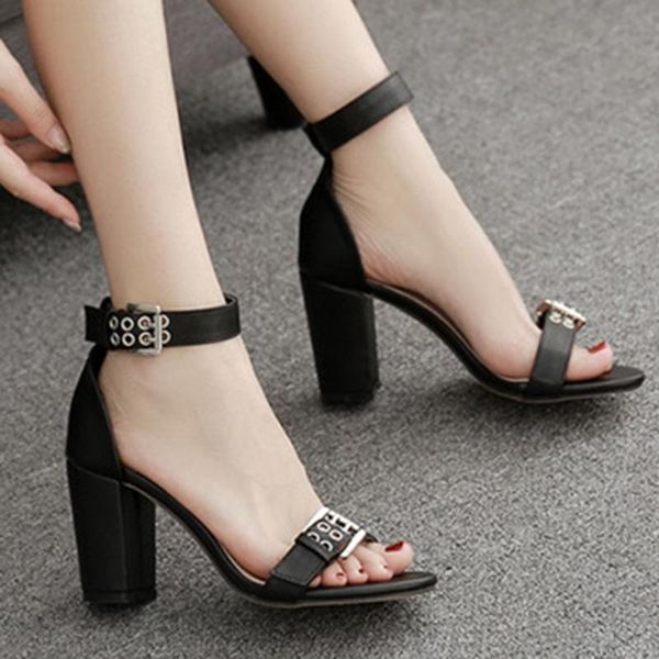 shoes women's sandals pointed toe high heel elegant buckles shoe retro wild chaussures femme platform sandals#g20, Black
shoes women's sandals pointed toe high heel elegant buckles shoe retro wild chaussures femme platform sandals#g20, Black