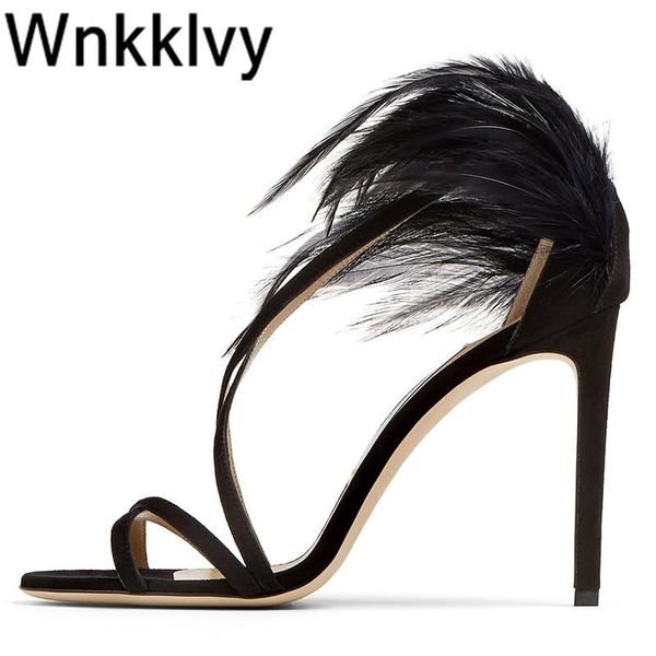 dress shoes sandals ladies feather high heels t-show nightclub cross belt summer catwalk banquet sandalias stelettos 2021, Black
dress shoes sandals ladies feather high heels t-show nightclub cross belt summer catwalk banquet sandalias stelettos 2021, Black