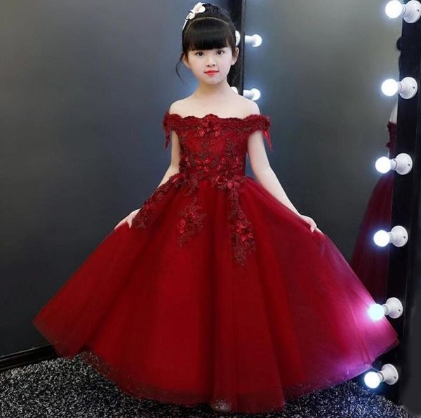 girl's dresses 2021 girl wedding dress elegant red lace shoulderless first communion party princess flower vestidos, Red;yellow
girl's dresses 2021 girl wedding dress elegant red lace shoulderless first communion party princess flower vestidos, Red;yellow