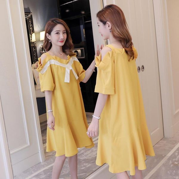 maternity dresses 253# clothes summer short sleeves hollow shoulder easy matching loose stylish dress pregnant women mom, White
maternity dresses 253# clothes summer short sleeves hollow shoulder easy matching loose stylish dress pregnant women mom, White