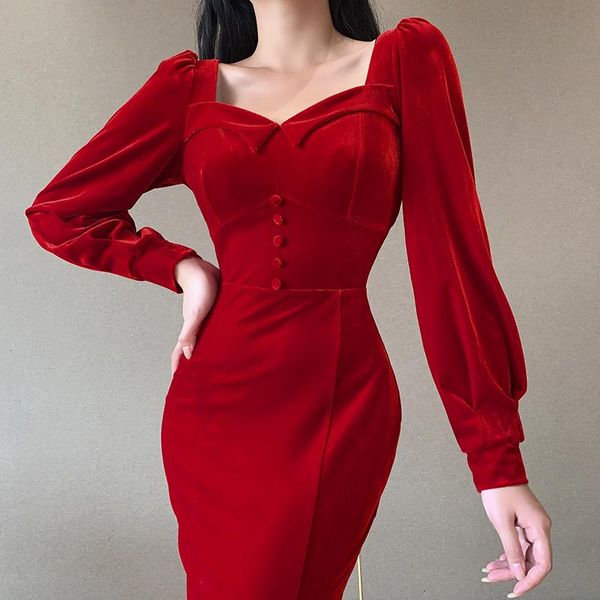 casual dresses mid-calf dress women long sleeve autumn slim bodycon puff hem split elegant party streetwear, Black;gray
casual dresses mid-calf dress women long sleeve autumn slim bodycon puff hem split elegant party streetwear, Black;gray