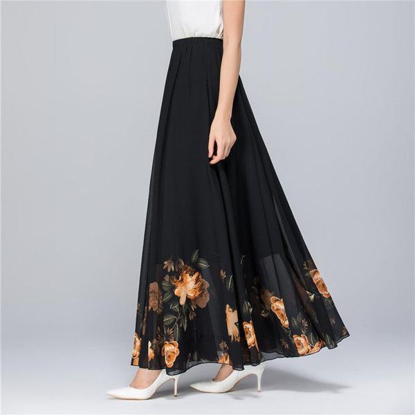 plus size high waist chiffon women midi skirts summer autumn office lady casual floral print female skirt maxi beach, Black
plus size high waist chiffon women midi skirts summer autumn office lady casual floral print female skirt maxi beach, Black