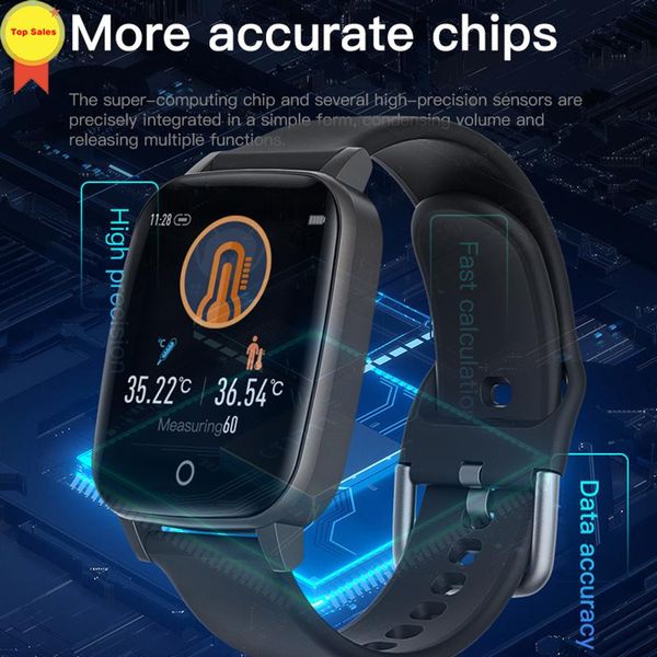 smart wristbands temperature watch 2021 men women heart rate breath monitor body ip67 band for health care
smart wristbands temperature watch 2021 men women heart rate breath monitor body ip67 band for health care