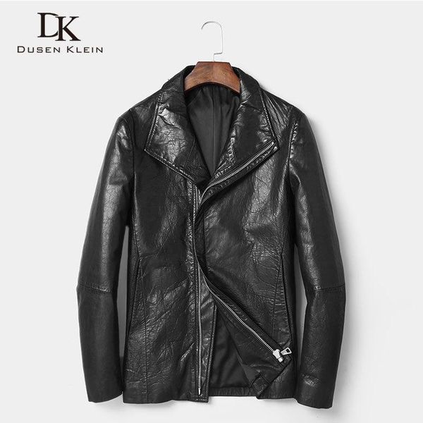 men's leather & faux genuine jacket sheepskin short coat black outerwear designer brand vintage wax dk8115
men's leather & faux genuine jacket sheepskin short coat black outerwear designer brand vintage wax dk8115