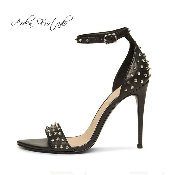 arden furtado summer fashion women's shoes stilettos heels rivets pure color sandals elegant high party, Black
arden furtado summer fashion women's shoes stilettos heels rivets pure color sandals elegant high party, Black