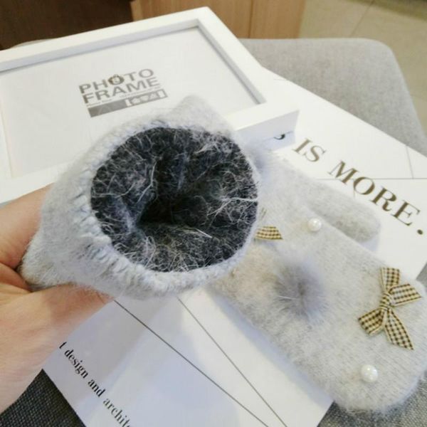 fingerless gloves korean the pearl hair cute warm women knit mittens autumn and winter accessories, Blue;gray
fingerless gloves korean the pearl hair cute warm women knit mittens autumn and winter accessories, Blue;gray