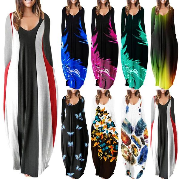 casual dresses winter maxi dress women 2021 boho butterfly print long sleeve for cotton pockets v neck loose vestidos, Black;gray
casual dresses winter maxi dress women 2021 boho butterfly print long sleeve for cotton pockets v neck loose vestidos, Black;gray