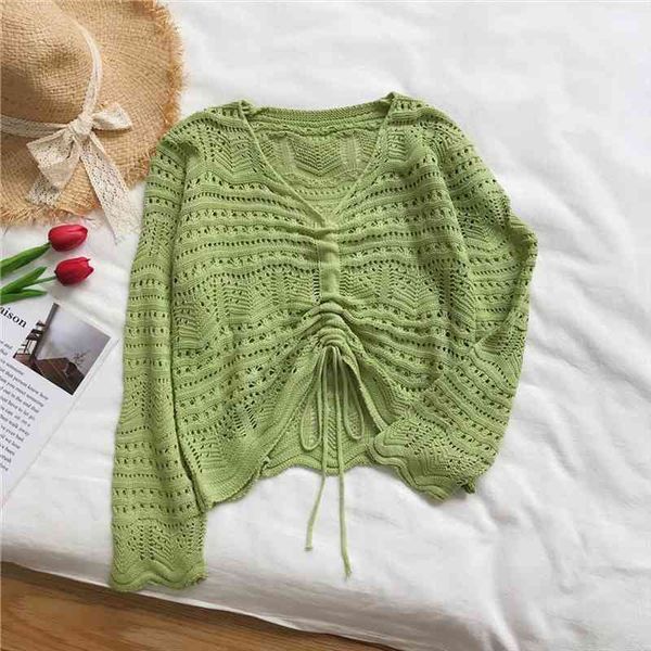 autumn womens short pullover chic korean v-neck sweater drawstring openwork sweater female short pullover gd060, White;black
autumn womens short pullover chic korean v-neck sweater drawstring openwork sweater female short pullover gd060, White;black