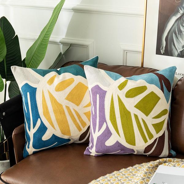 cushion/decorative pillow leaf cushion cover embroidery abstract geometric pillowcase tassel square 45x45cm home decoration
cushion/decorative pillow leaf cushion cover embroidery abstract geometric pillowcase tassel square 45x45cm home decoration