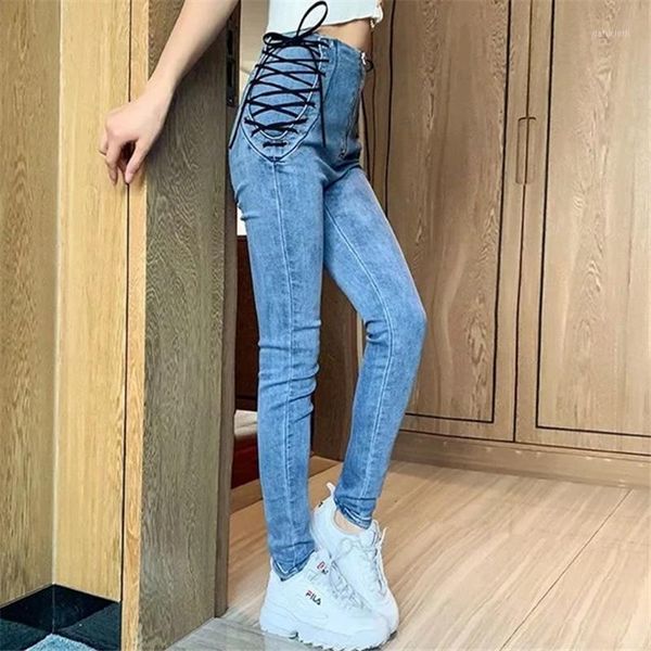 women's spring high waist stretch denim trousers lace up skinny pencil jeans fashion blue black slim pants xs-xl
women's spring high waist stretch denim trousers lace up skinny pencil jeans fashion blue black slim pants xs-xl