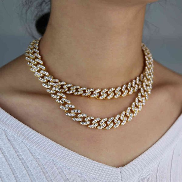 12mm hip hop cuban miami iced out choker necklace paved 5a cz wide band heavy punk women men jewelry 2021 new x0509, Black
12mm hip hop cuban miami iced out choker necklace paved 5a cz wide band heavy punk women men jewelry 2021 new x0509, Black