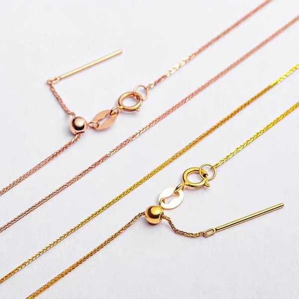 chains yunli real 18k gold jewelry necklace simple style pure au750 adjustable chopin chain for women fine gift, Silver
chains yunli real 18k gold jewelry necklace simple style pure au750 adjustable chopin chain for women fine gift, Silver