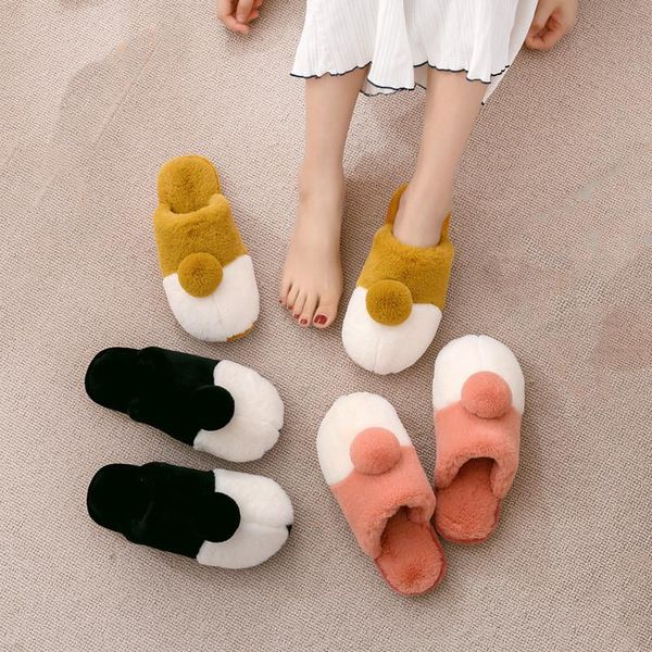 suihyung plush slippers women winter warm indoor cotton shoes furry fur flat slides lovers men faux hair home slip on, Black
suihyung plush slippers women winter warm indoor cotton shoes furry fur flat slides lovers men faux hair home slip on, Black
