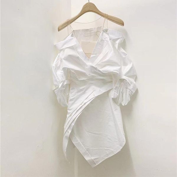 casual dresses women's stitching sling mini dress fake two-piece pleated irregular white or stripes off-shoulder buttons lady robe 2021, Black;gray
casual dresses women's stitching sling mini dress fake two-piece pleated irregular white or stripes off-shoulder buttons lady robe 2021, Black;gray