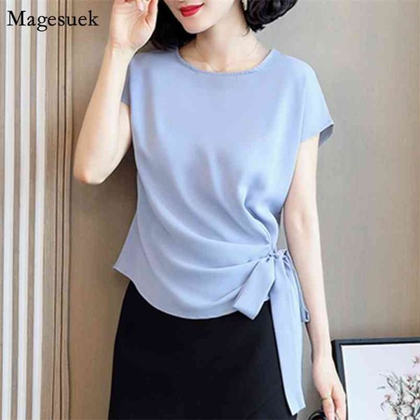 plus size solid blouse women office lady bow short seeve female shirt o-neck summer clothes for blusas mujer 9899 210512, White
plus size solid blouse women office lady bow short seeve female shirt o-neck summer clothes for blusas mujer 9899 210512, White