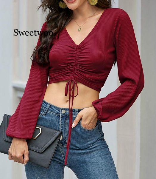 women's blouses & shirts crop solid fashion unique bow loose slimmer summer casual clothes long lantern sleeve shirt blouse, White
women's blouses & shirts crop solid fashion unique bow loose slimmer summer casual clothes long lantern sleeve shirt blouse, White